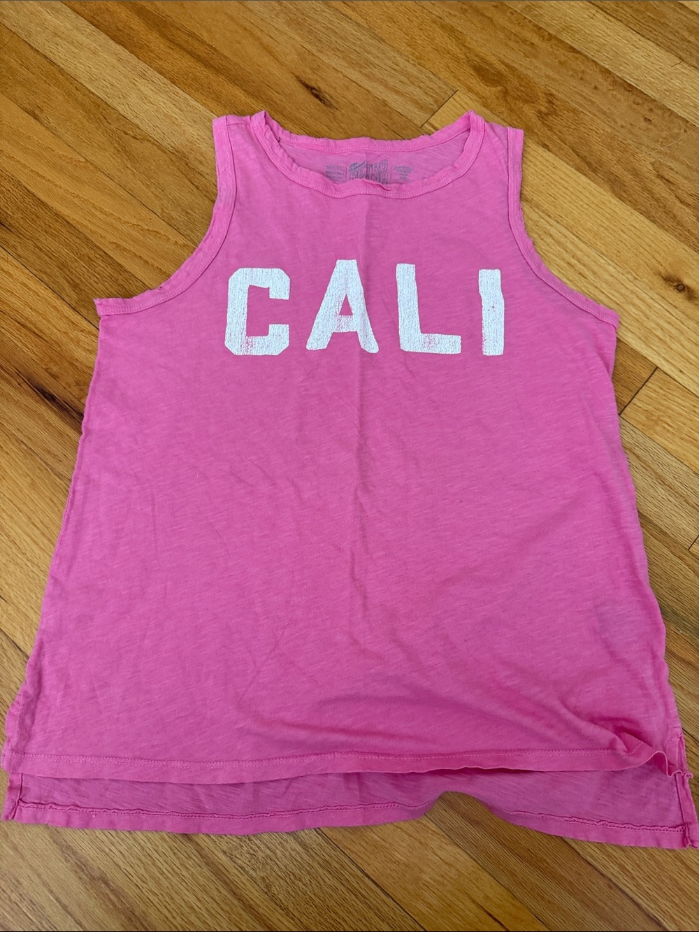 Original Retro Brand Pink 'CALI' Girls Tank Top